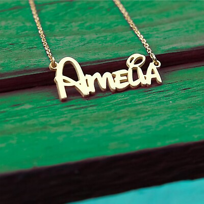 #ad Personalized Name Necklace 925 Silver Name Necklace For Women Custom Jewelry $29.99