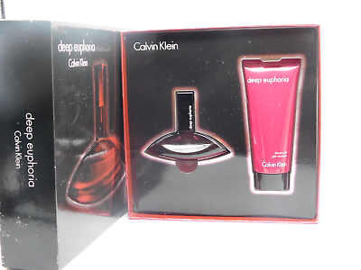 #ad #ad Deep Euphoria Gift Set By Calvin Klein Eau de Parfum Spray 1.0 oz Shower Gel $51.98