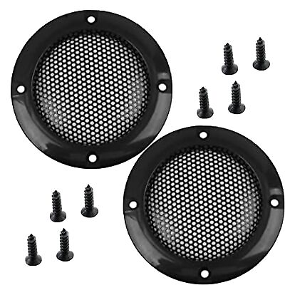 #ad 2pcs Speaker Grills Cover Metal Speaker Grill Mesh Round Woofer Guard Protect... $13.98