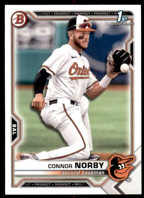 #ad 2021 Bowman Draft Base #BD 50 Connor Norby Baltimore Orioles $0.99