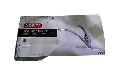 #ad Delta Foundations Single Handle Standard Kitchen Faucet in Chrome B1310LF $49.95