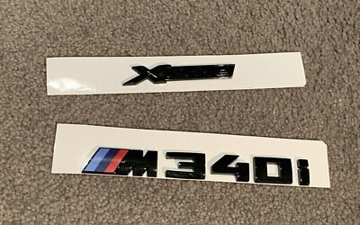 #ad Gloss Black xDrive M340i Trunk Tailgate Sticker Badge Decal For BM 3 M340i G20 $19.97