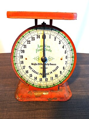 #ad Vintage American Family Scale 1906 Model Distressed Aged Farmhouse Decor $40.00