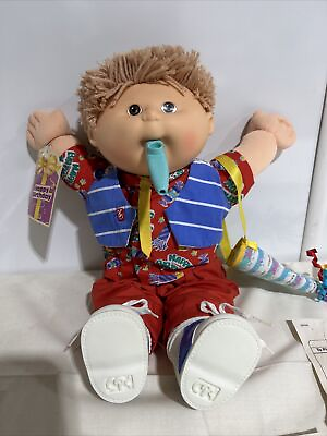#ad Cabbage Patch Kids Birthday Kids 1990 Hasbro FIRST EDITION CASEY BAXTER READ $89.99