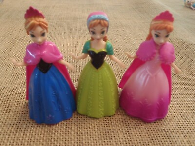 Polly Pocket Disney Princess MagiClip Anna Frozen Set Lot E25 $12.99