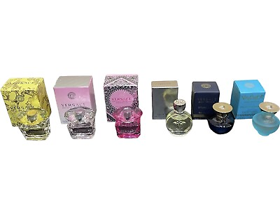 Versace 6pc Miniature Gift Set for Women Authentic Splash 5ml Each $49.95