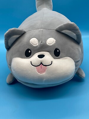 #ad Ultra Soft Husky Dog Plush Toys Grayamp;WhiteStuffed Animal 14quot; Great Gift All Ages $14.95