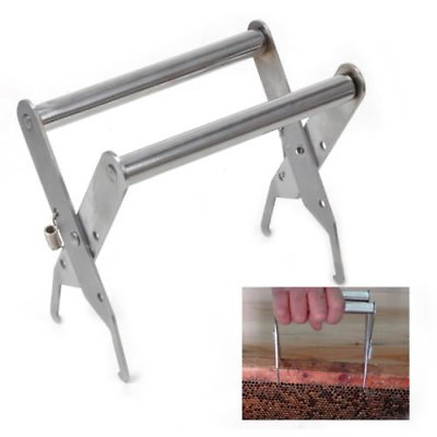 #ad Stainless Steel Bee Hive Frame Holder Lifter Capture Grip Tool Beekeeping Equip $9.79