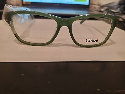 #ad NEW Chloe Eyeglasses ce2655 315 GREEN 53 15 135MM B34MM Italy MADE PERFECT $42.50