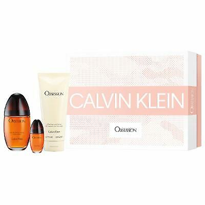 #ad #ad Calvin Klein Obsession 3 Piece Gift Set 3.4 Oz Eau De Parfum Spray 0.5 Oz Eau $59.99