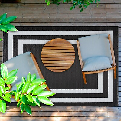 Playa Rug Paris Reversible Indoor Outdoor Recycled Plastic Floor Mat Rug $139.99