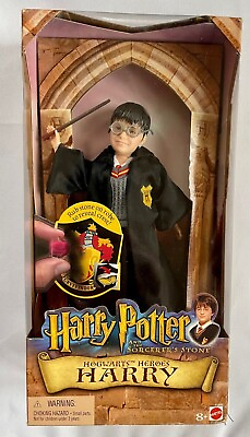 #ad HARRY POTTER and the Sorcerer#x27;s Stone HOGWARTS HEROES FIGURE DOLL Mattel 2001 $20.00