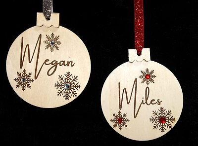 #ad Christmas Ornament Personalized Gift Tag Office Gift Secret Santa $6.50