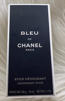 BLEU de CHANEL for Men Deodorant Stick 2.0oz 75ml 60g NEW IN BOX $49.00