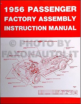 #ad 1956 Chevy Assembly Manual 56 Bel Air Nomad 150 210 Chevrolet Car Factory $32.00