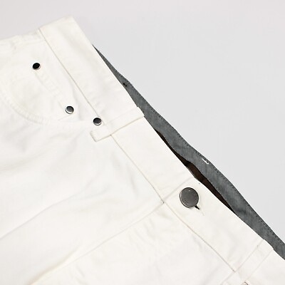 #ad Ermenegildo Zegna NWT Cotton Slim Fit Five Pocket Jean Cut Pants Sz 38 US White $259.99