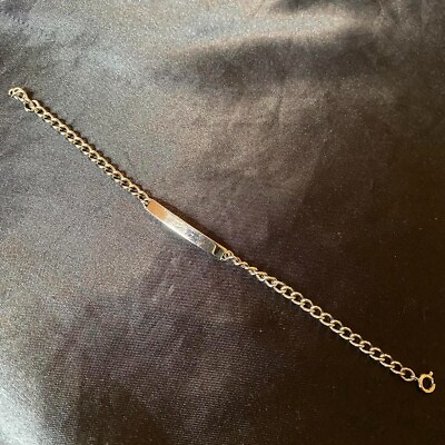 #ad “Lisa” Monogram Silver Tone Metal Bracelet $20.00