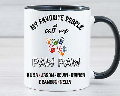 Paw Paw Gift Paw Paw Mug Personalized Paw Paw Fathers Day Paw Paw Gift $16.99