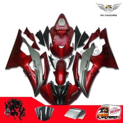 #ad MSA Red Fairing Fit for Yamaha 2008 2016 YZF R6 Injection Molding ABS Body r031 $429.99