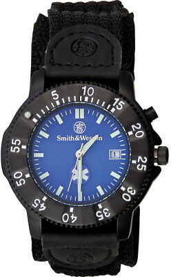 #ad Smith amp; Wesson Black Blue Mens EMT Water Resistant Watch W455EMT $45.85