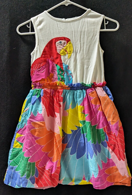 #ad Cute Colorful Parrot Mini Boden girls summer tank dress 8 9 Years $20.00