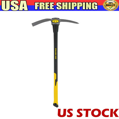 #ad Compact 5lbs Pick Mattock 36 in Fiberglass Handle Axe For Tilling and Leveling $37.99