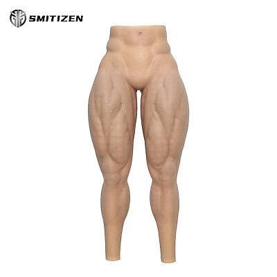 #ad Smitizen Silicone Realistic Skin Fake Strong Muscle Leg Pants Cosplay costume $379.00