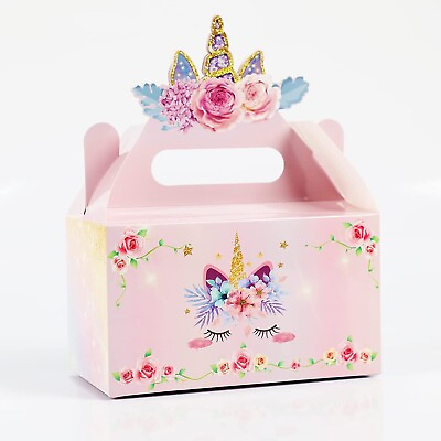 #ad #ad 12Pcs Unicorn Gift Boxes Party Supplies Unicorn Party Favor Boxes For Unicorn Th $18.49