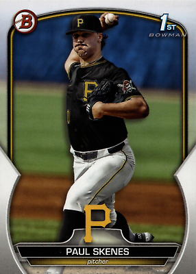#ad #ad 2023 1st Bowman Draft Paul Skenes BD 14 Rookie Pirates Free Shipping $6.50