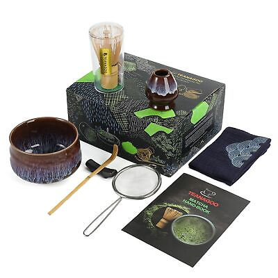 #ad TEANAGOO Compleste Matcha Tea Set 7pcs Japanese Tea Set Matcha Bowl Matcha $40.00