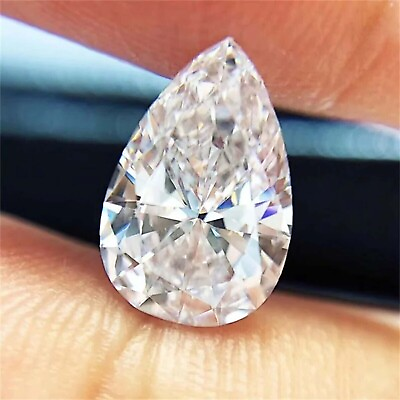 #ad 1 Carat 1 Piece F G Color VVSI Pear Cut CVD HPHT Lab Grown Diamond For Ring AA1 $150.00