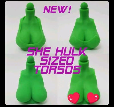 #ad NEW SHE HULK 3.0 Torso Mods amp; Head Sculpts MARVEL LEGENDS Custom NSFW Hulk C $38.00