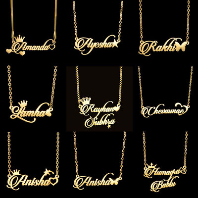 #ad Hip Hop Custom Letter Name Pendant Necklace Stainless Steel Personalized gift $12.33