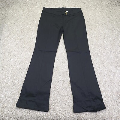 #ad NEW Solid Size XL Extra Large 34x30 Womens Bootcut Low Rise Chino Pants Black $22.49