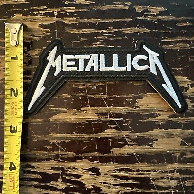 #ad Metallica Embroidered Iron on patch Punk Rock Metal Music Art $3.99