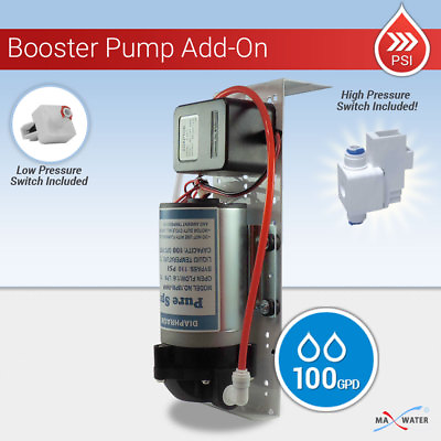 #ad 240V AC Reverse Osmosis Booster Pump compete set 100 GPD hight amp; Low Switches $130.00