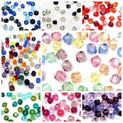 #ad 50 Swarovski 5328 Crystal XILION Bicone Beads Assorted Mixed *Pick Size amp; Color $10.46
