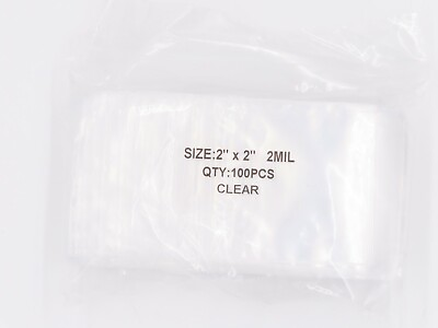 #ad 2quot;x2quot; Clear 2 Mil Plastic Zip Seal Bag Reclosable Top Lock 2Mil Small Baggies $5.50