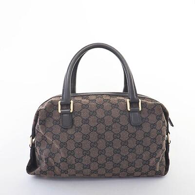 #ad Gucci Authentic GG Pattern Mini Boston GG Canvas x Leather W30cm x H26cm Women#x27;s $736.09