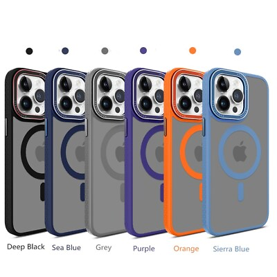 #ad Skin Feel Matte Phone Case Cover amp; Metal Len Window Hoop for iPhone Huawei $8.10