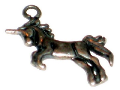 #ad Sterling Silver Stamped .925 Unicorn Charm $17.95
