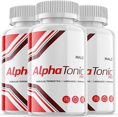 #ad Alpha Tonic Male Pills Alpha Tonic Male Support Supplement OFFICIAL 3 Pack $53.95