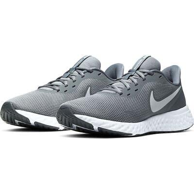 Nike Revolution 5 Cool Dark Grey White BQ3204 005 Men#x27;s Running Trainers Comfort $49.99