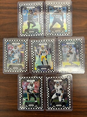 #ad 💎🔥 2023 Panini Prizm White CHECKERBOARD Lot 7 Cards Rookies and Vets 🔥💎 $62.00