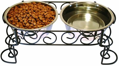 #ad Ethical Products Stainless Steel Scroll Work Double Diner $24.95