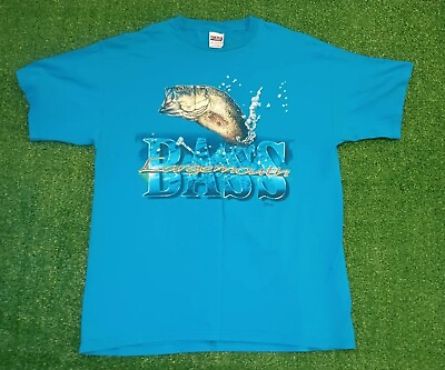 #ad Vintage Bobby G#x27;s 90s Large Mouth Bass Fishing T Shirt Rare $20.00