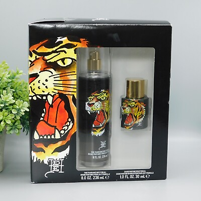 #ad Ed Hardy 2 Piece Gift Set 1.0 oz Eau de Parfume Spray Fine Fragrance Mist NIB $27.98