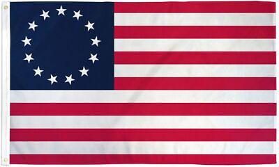 #ad Durable Betsy Ross Polyester Flag 3x5FT American Revolution Patriotic 13 Star $15.99