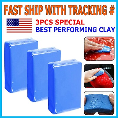 #ad 3 Pack Clay Bar Detailing Auto Car Clean Wash Cleaner Sludge Mud Remove Magic $7.95