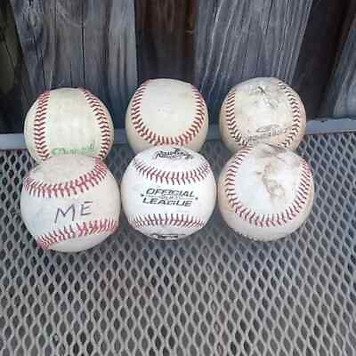#ad lot of 6x Baseball Ball Vintage balls $17.25